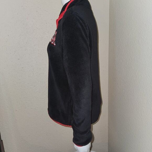 Disney Full Zip Fleece Mickey & Minnie Mouse Kissing Jacket, Small - Picture 2 of 5